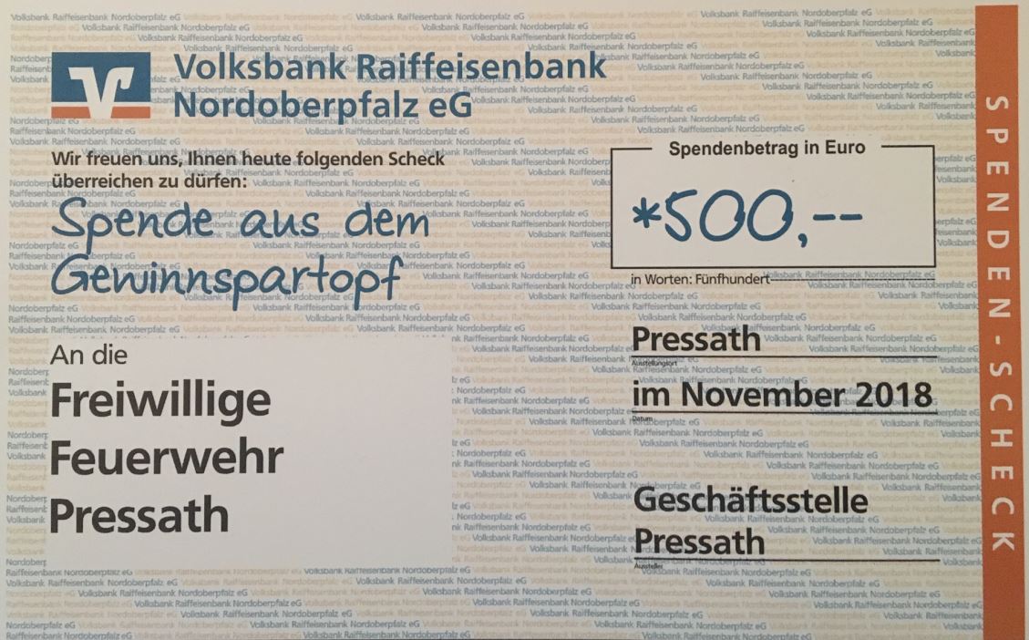 You are currently viewing Spendenübergabe Raiffeisenbank